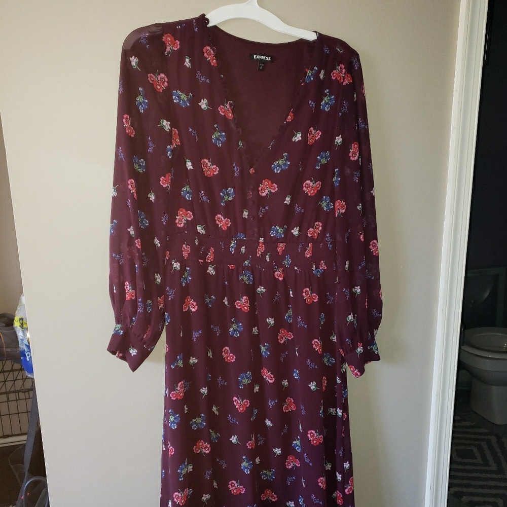 Floral midi dress